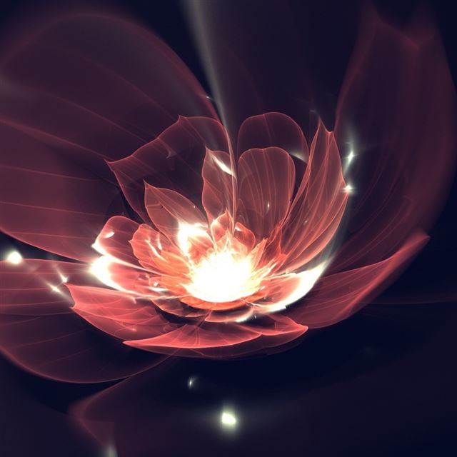 1024x1024 Flower Background Dark Lines Shine - shiny iPad Wallpaper