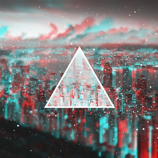 1024x1024 Triangle Light Blurred - drawn iPad Wallpaper