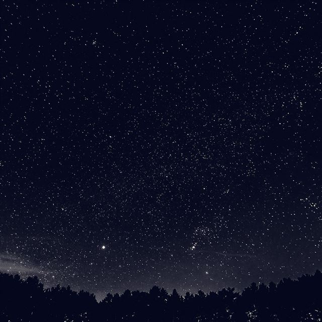 1024x1024 Space Sky Night Dark Nature Bw - starry iPad Wallpaper