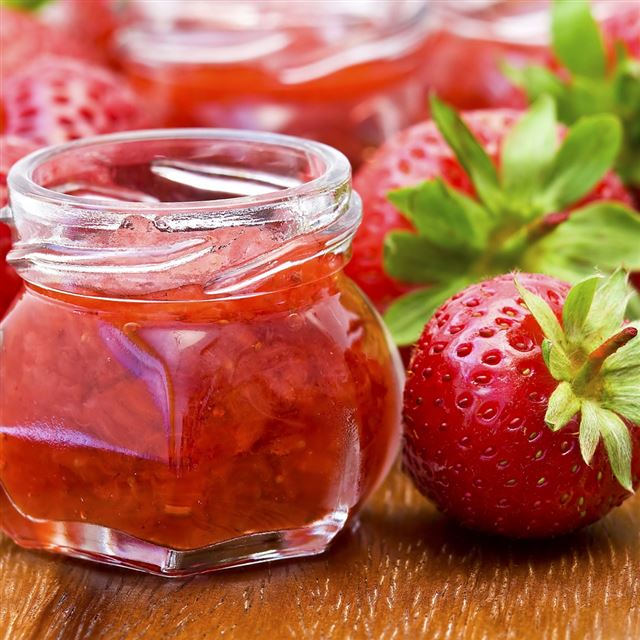 1024x1024 Strawberry Jam Bowl Food - sweet iPad Wallpaper