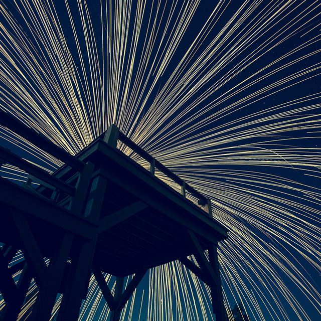 1024x1024 Party Star Night Dark - starry iPad Wallpaper