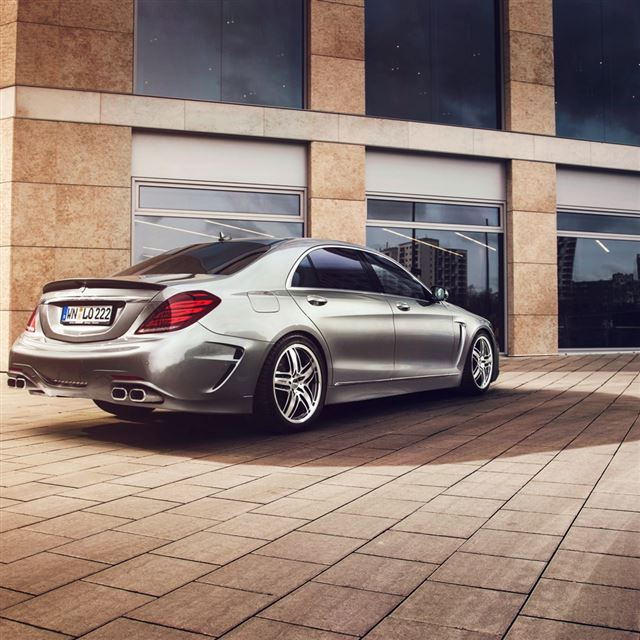1024x1024 Mercedes Benz S Klasse W222 Lorinser - yellow iPad Wallpaper