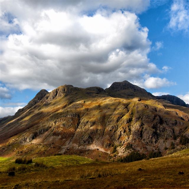 1024x1024 Cumbria England Sky Mountain Cloud - green iPad Wallpaper