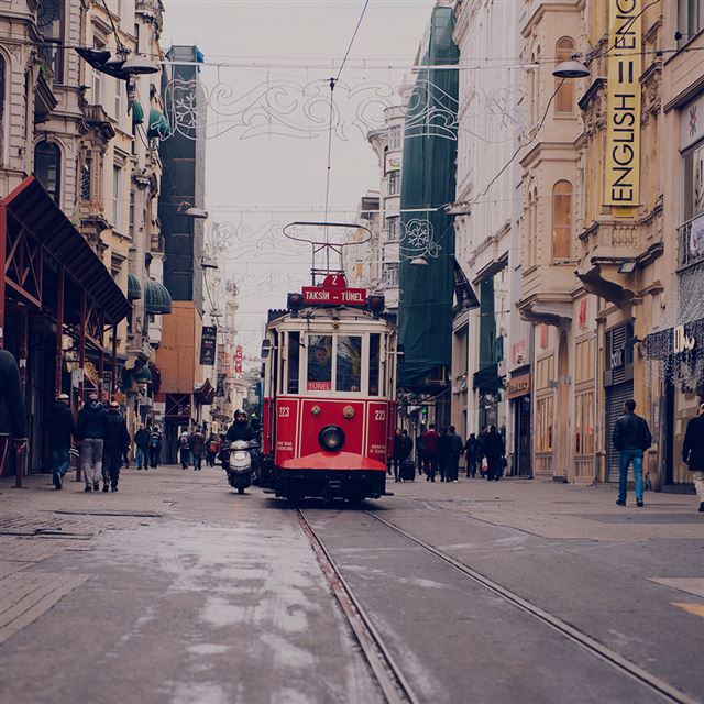 1024x1024 Public Transit Street Car City Travel Dark - black iPad Wallpaper