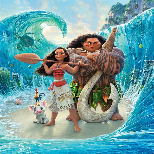 1024x1024 Moana Disney Art Sea Anime Illustration Art -  iPad Wallpaper