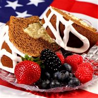 Cake Strawberries Cream Berries wallpaper