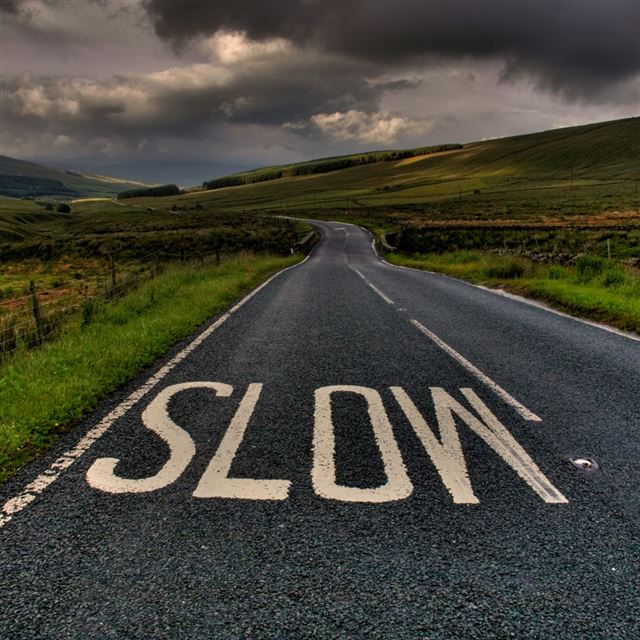 1024x1024 Slow - highway iPad Wallpaper