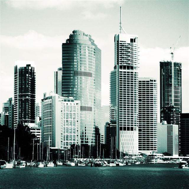 1024x1024 City - black iPad Wallpaper
