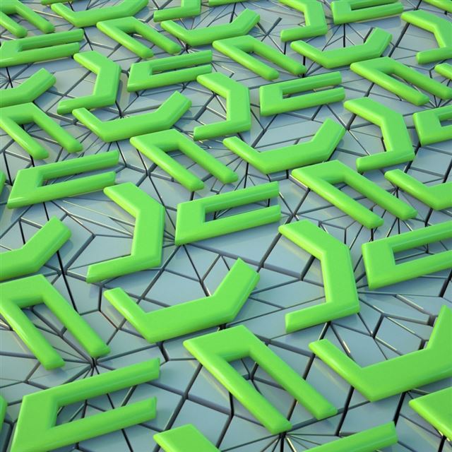 1024x1024 3D shape surface many - many iPad Wallpaper