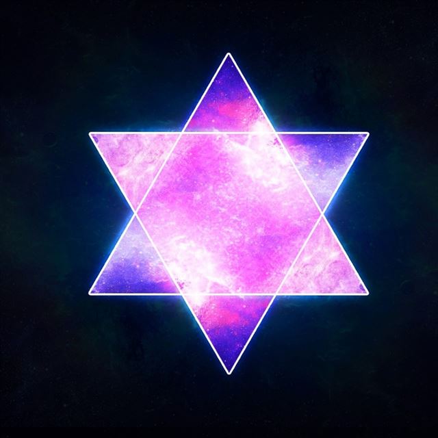 1024x1024 Signs star light glow - black iPad Wallpaper