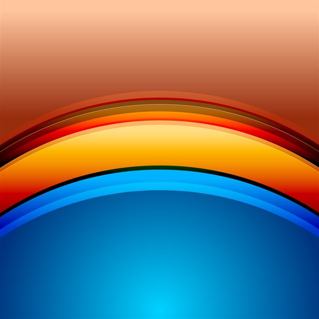 1024x1024 Rainbow bridge - cyan iPad Wallpaper