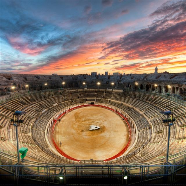 1024x1024 Rome italy arena antiquity monument - yellow iPad Wallpaper