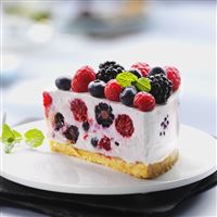 Dessert cake raspberries iPad wallpaper