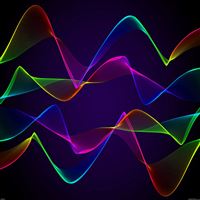 Wall pulse blue pattem iPad wallpaper