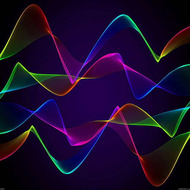 1024x1024 Wall pulse blue pattem - yellow iPad Wallpaper