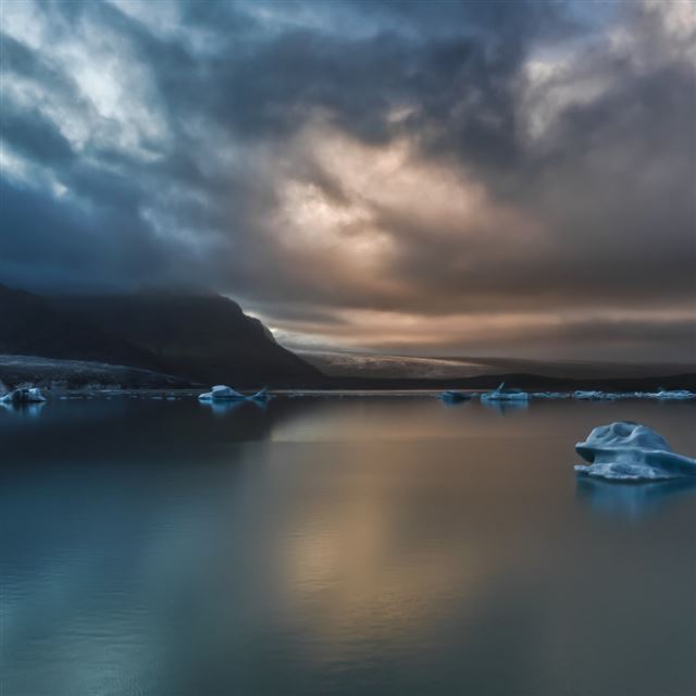 1024x1024 sea level - blue iPad Wallpaper