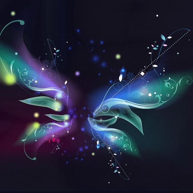 1024x1024 Beautiful Floral Background - black iPad Wallpaper