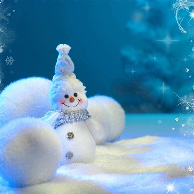 1024x1024 Happy Little Snowman - happy iPad Wallpaper