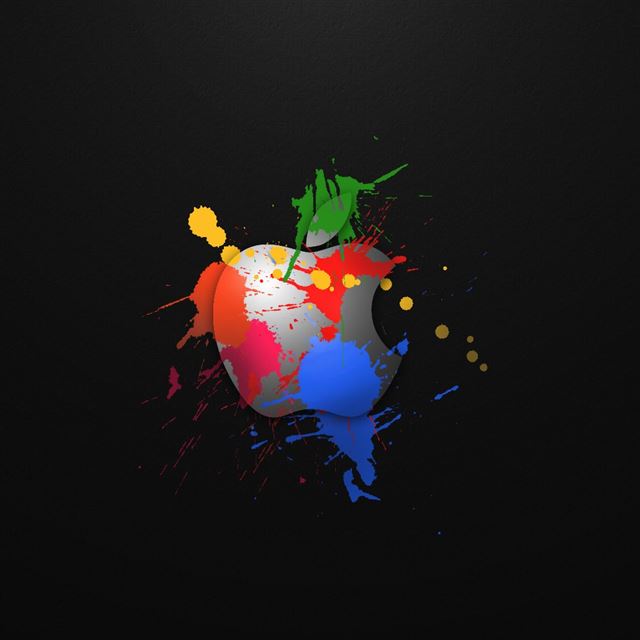 1024x1024 Apple In Colours - apple iPad Wallpaper
