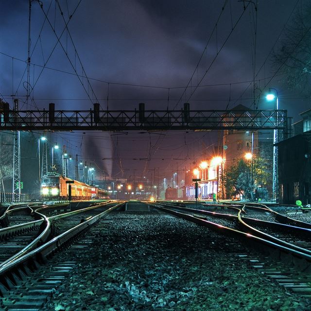 1024x1024 Train Station - train iPad Wallpaper