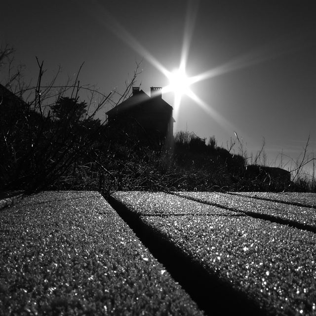 1024x1024 Black And White Sunset - sunset iPad Wallpaper