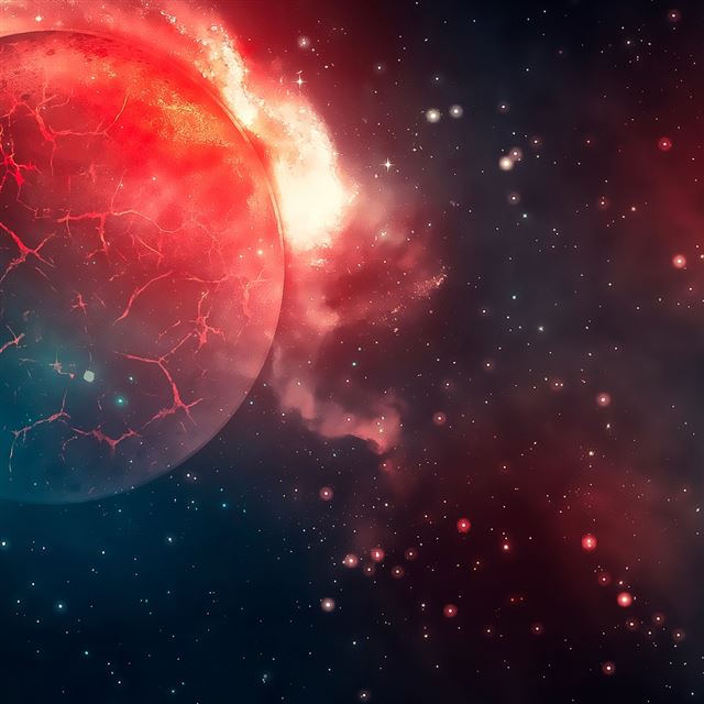 1024x1024 Space World Disaster - space iPad Wallpaper