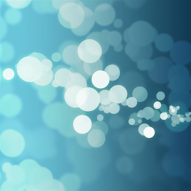 1024x1024 Blue Bokeh - roundness iPad Wallpaper