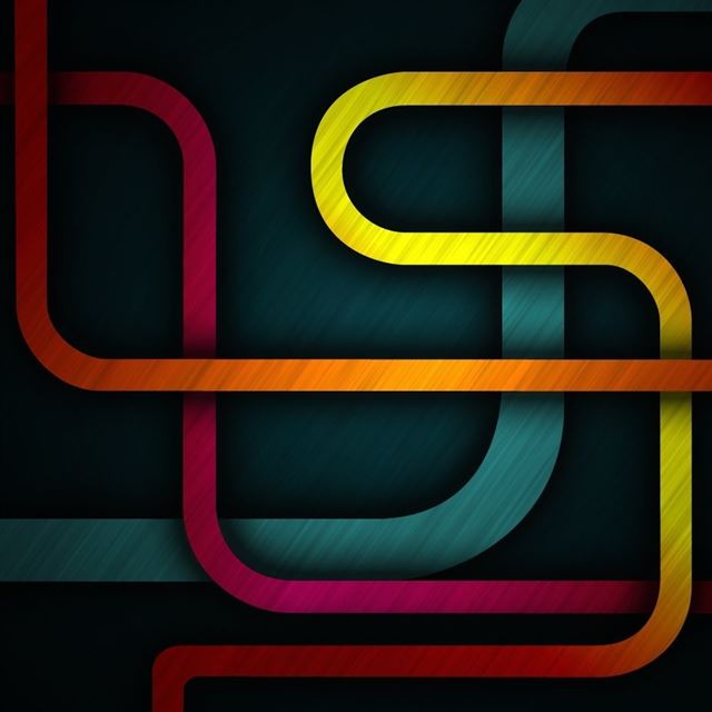 1024x1024 Abstract Shapes - orange iPad Wallpaper