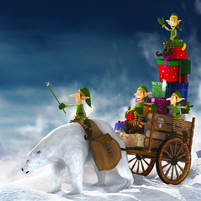 1024x1024 Gifts For Christmas -  iPad Wallpaper