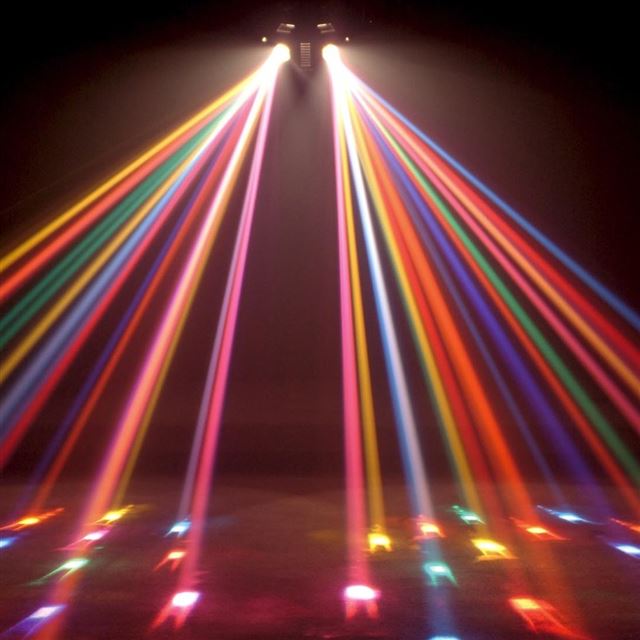 1024x1024 Disco Lights - orange iPad Wallpaper
