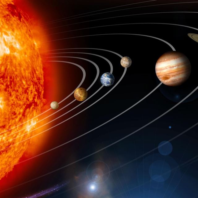 1024x1024 Our Solar System - star iPad Wallpaper