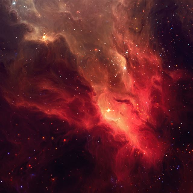 1024x1024 Red Nebula - star iPad Wallpaper