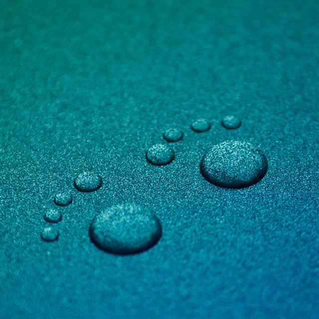1024x1024 Paw Water Drops - water iPad Wallpaper