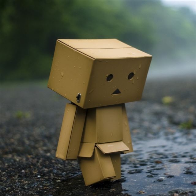 1024x1024 Sad Robot - tree iPad Wallpaper