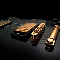 Black Gold Guitar wallpaper