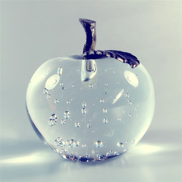 1024x1024 Glass Apple - apple iPad Wallpaper