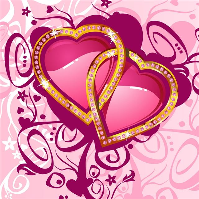 1024x1024 Love Card Widescreen - valentine's day iPad Wallpaper