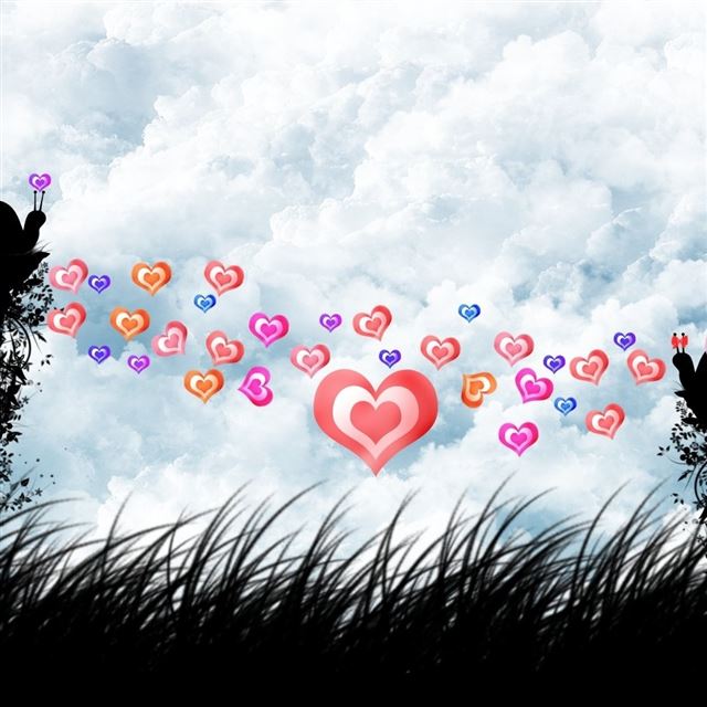 1024x1024 Joy Of Love - purple iPad Wallpaper