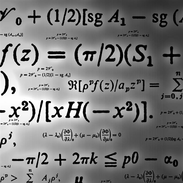 1024x1024 Math - letter iPad Wallpaper
