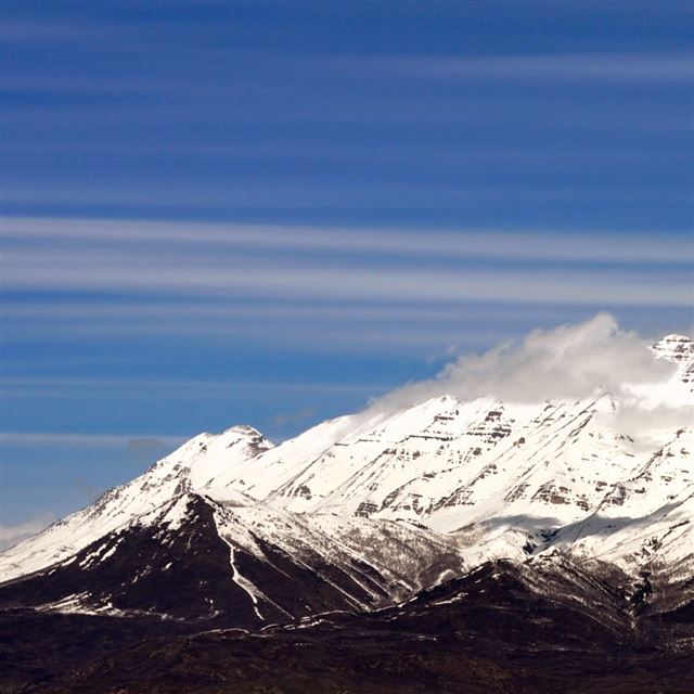 1024x1024 Mount Timpanogos Landscape - snow iPad Wallpaper