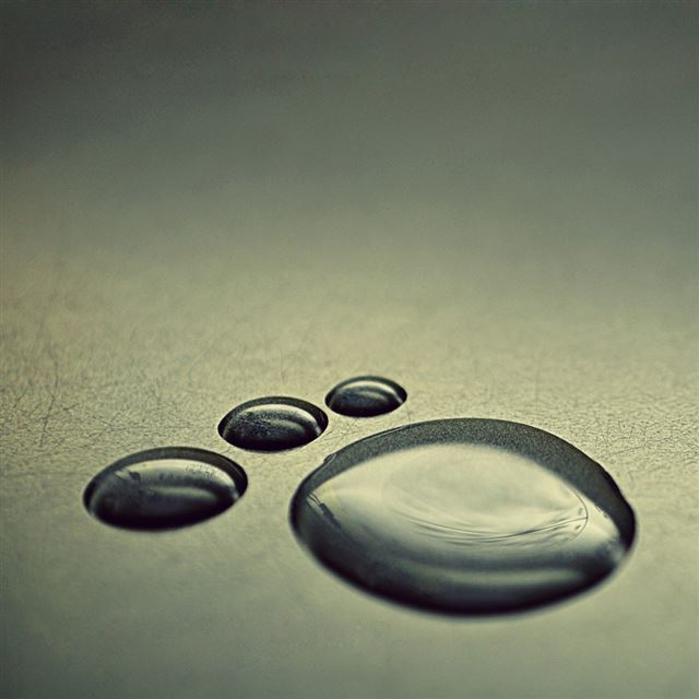 1024x1024 Close Up Water Drop -  iPad Wallpaper