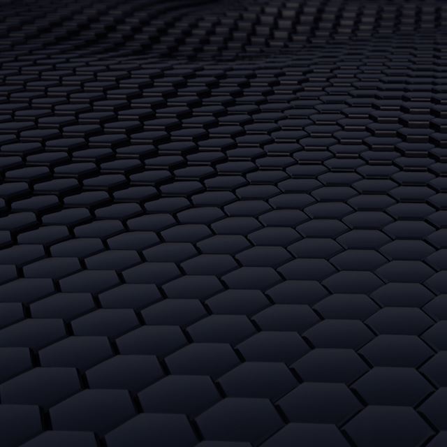 1024x1024 Wavy Hexagon Floor 3d - floor iPad Wallpaper
