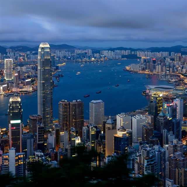 1024x1024 Hong Kong City View - hong kong iPad Wallpaper