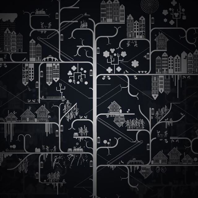 1024x1024 Relativity - house iPad Wallpaper