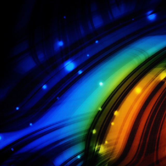 1024x1024 Abstract Aurora - cyan iPad Wallpaper