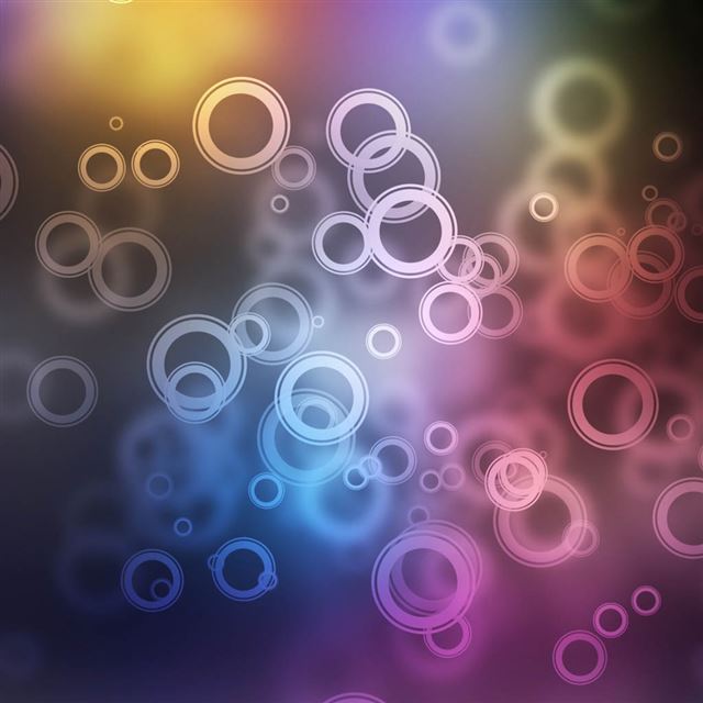 1024x1024 Circles - orange iPad Wallpaper
