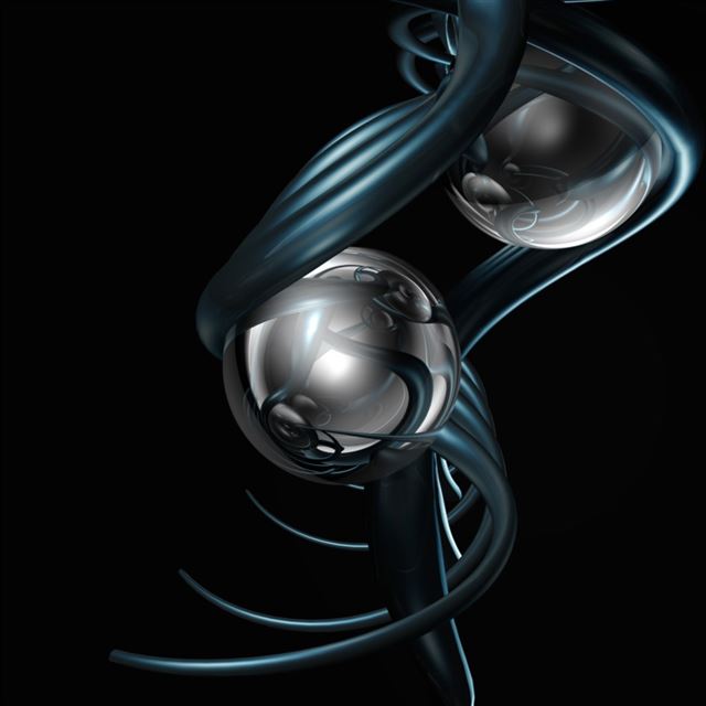 1024x1024 Linked spheres - aesthetic iPad Wallpaper