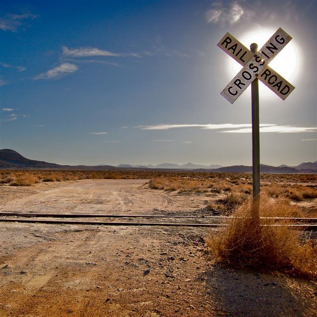 1024x1024 Railroad crossing - railroad crossing iPad Wallpaper