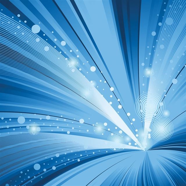 1024x1024 Abstract Blue Circles Vector -  iPad Wallpaper