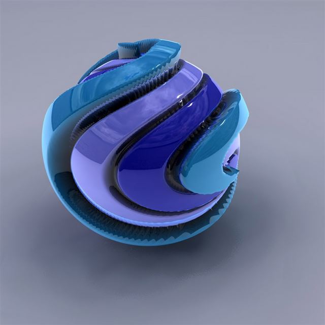 1024x1024 Blue Sphere - purple iPad Wallpaper